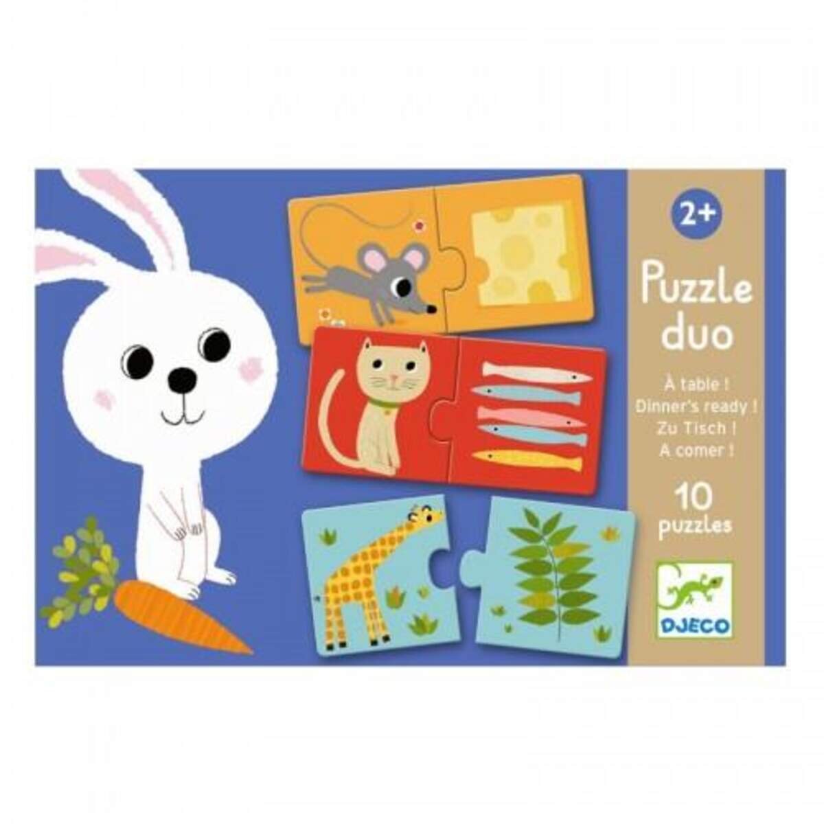 Djeco Lernspiel: Puzzle duo: Was esse ich ?