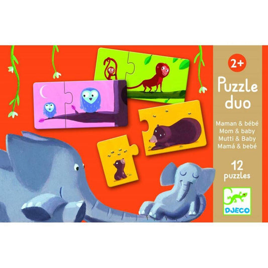 Djeco Lernspiel: Puzzle duo: Mami & Kind