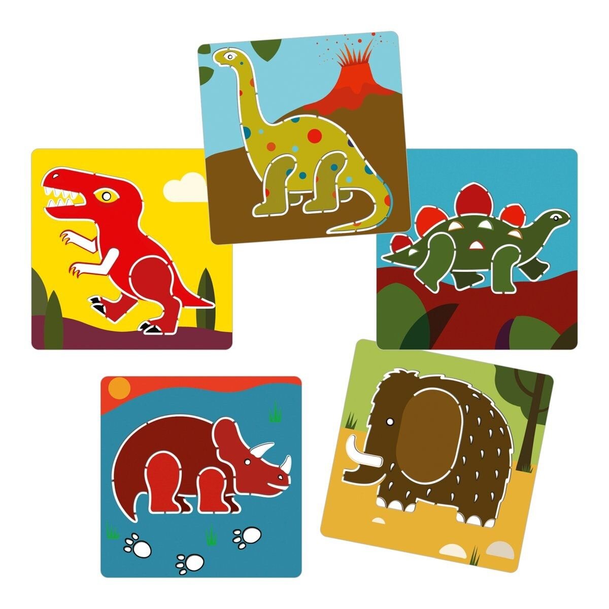 Djeco Schablonen: Dinosaurier