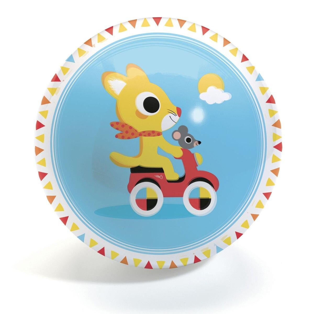 Djeco Spielball: Cute race Ball - 12 cm ø