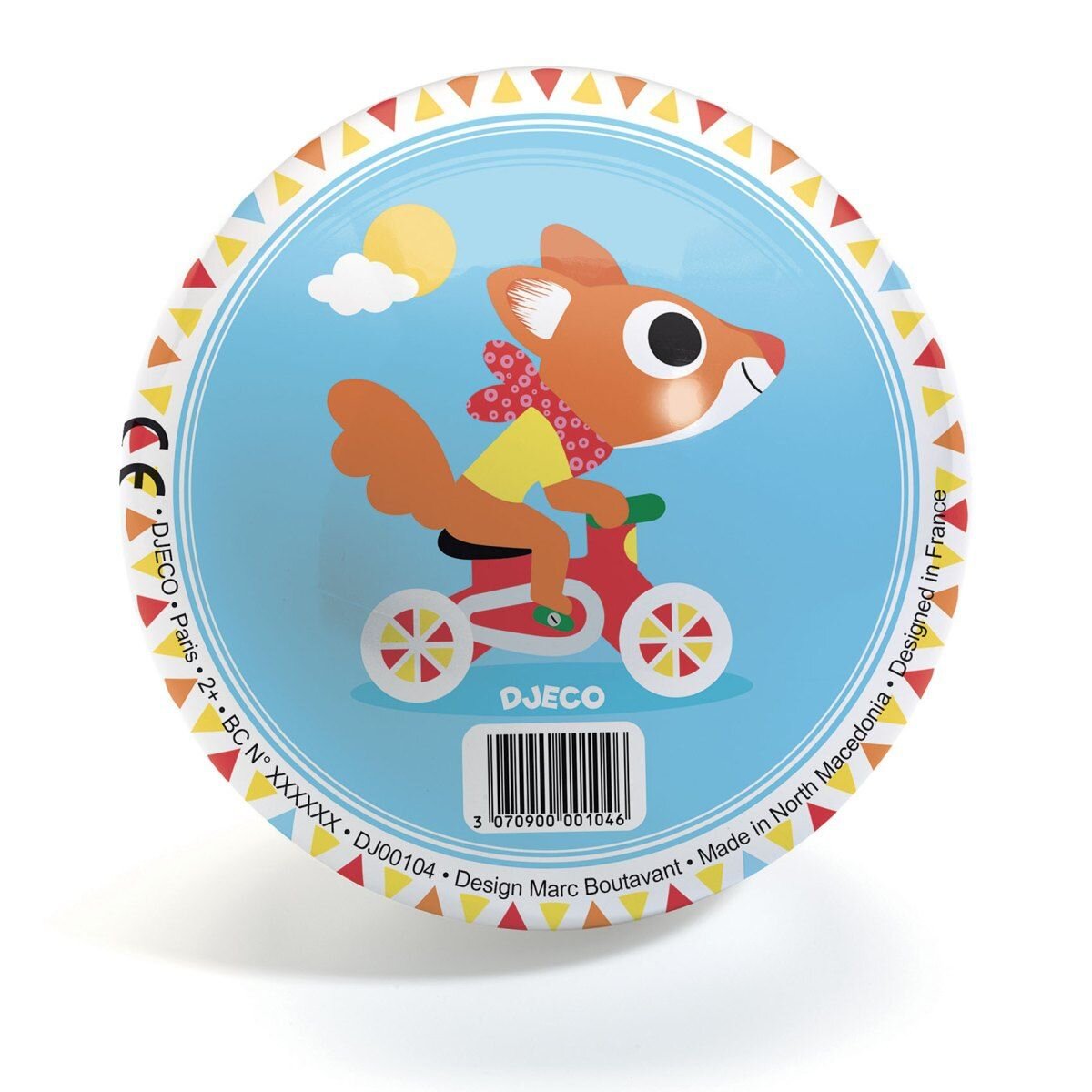 Djeco Spielball: Cute race Ball - 12 cm ø