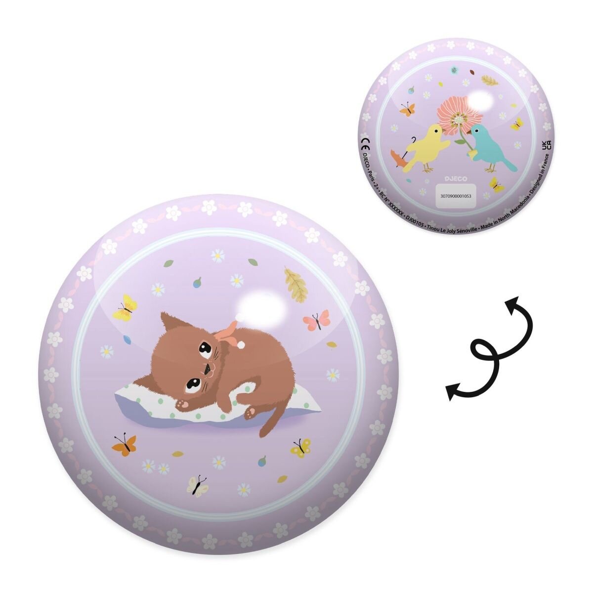 Djeco Spielball: Kätzchen - 12 cm ø