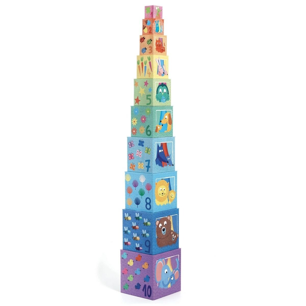 Djeco Stapelturm: Regenbogen