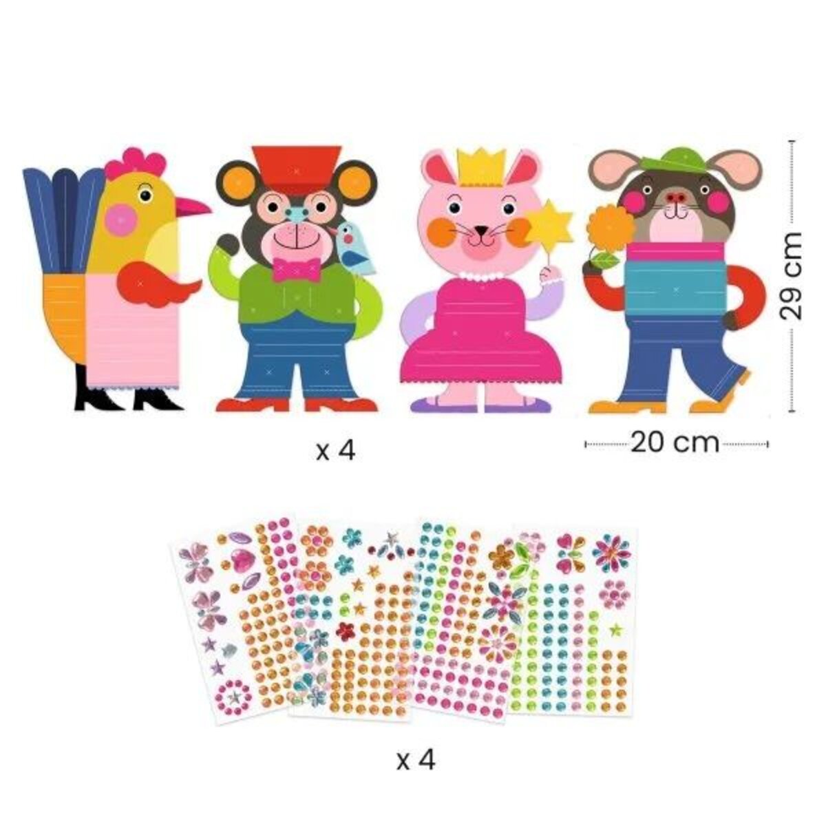 Djeco Sticker 3-6: Glitzer