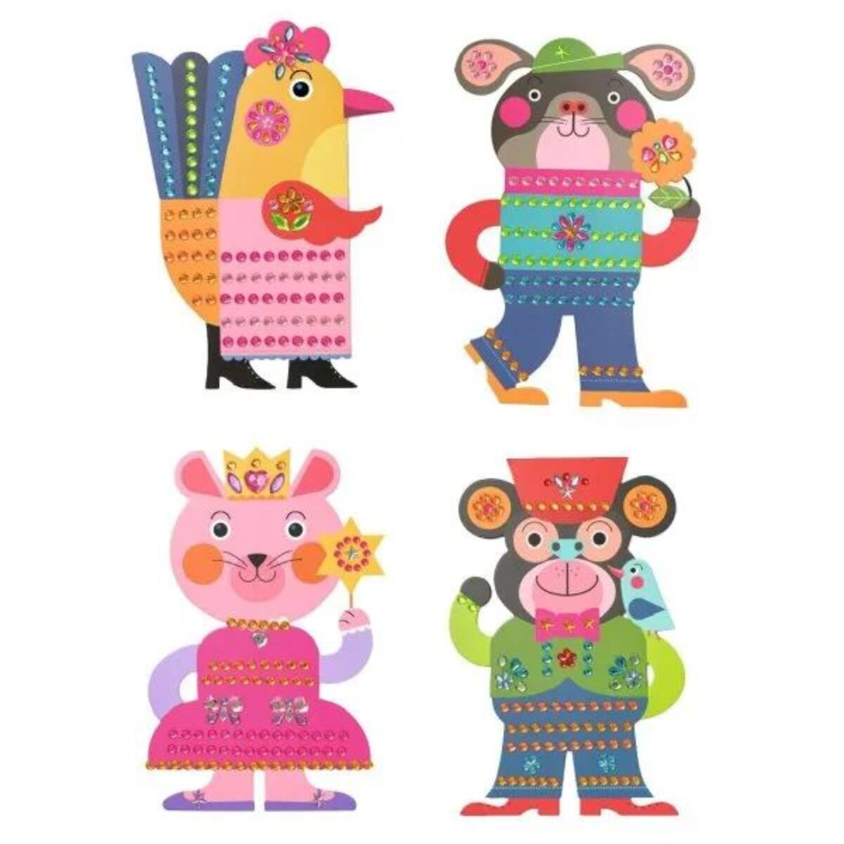 Djeco Sticker 3-6: Glitzer