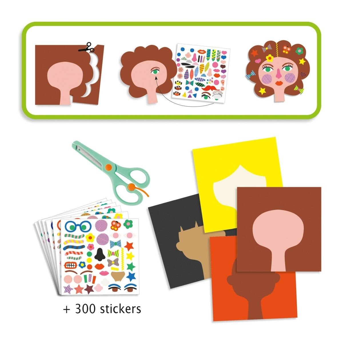 Djeco Sticker: Frisuren