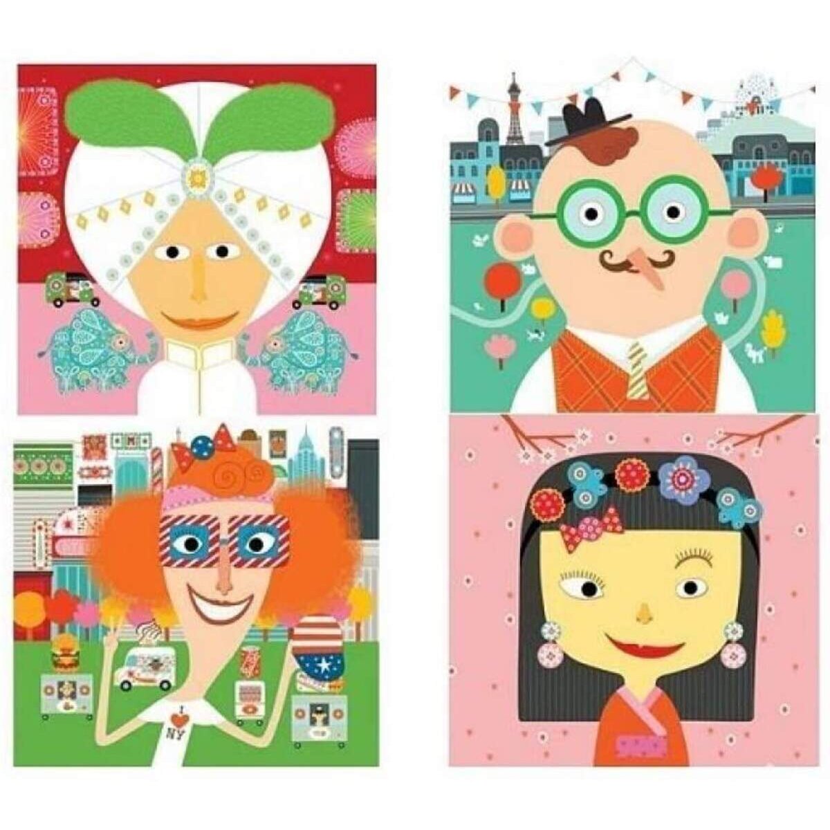 Djeco Sticker 3-6: Stickerbild Jeder ist anders