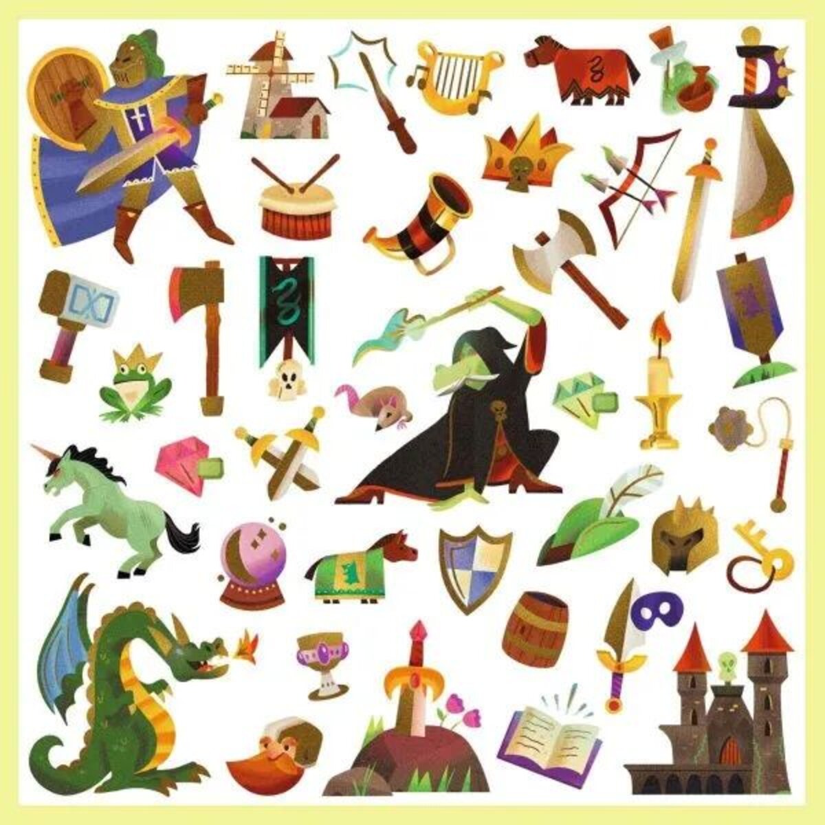 Djeco Sticker: Mittelalter