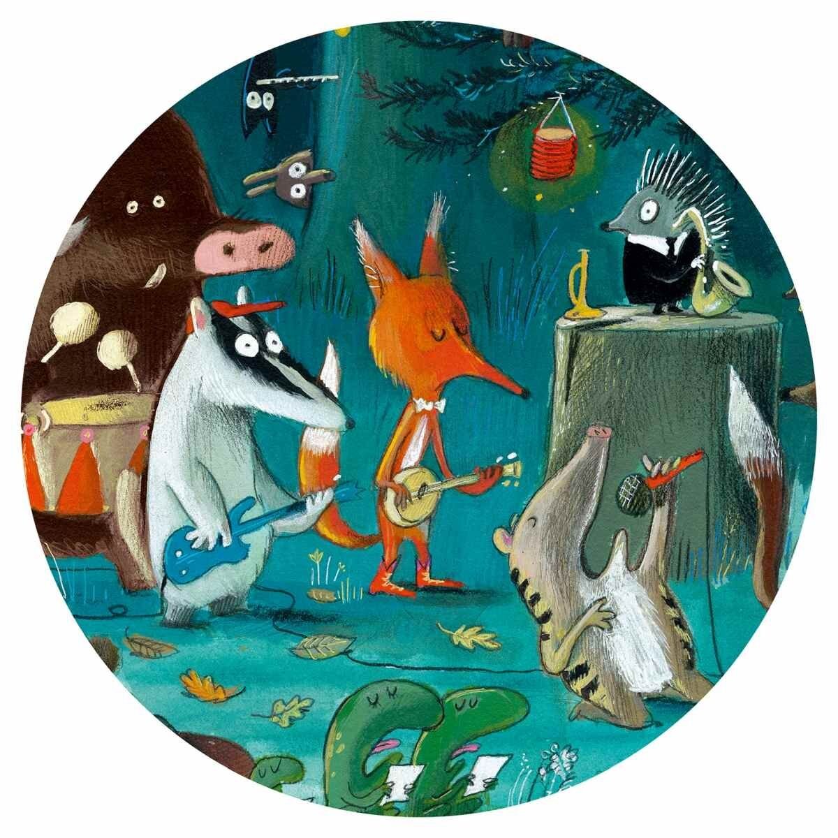 Djeco Wimmelpuzzle: Das Orchester, 35 Teile