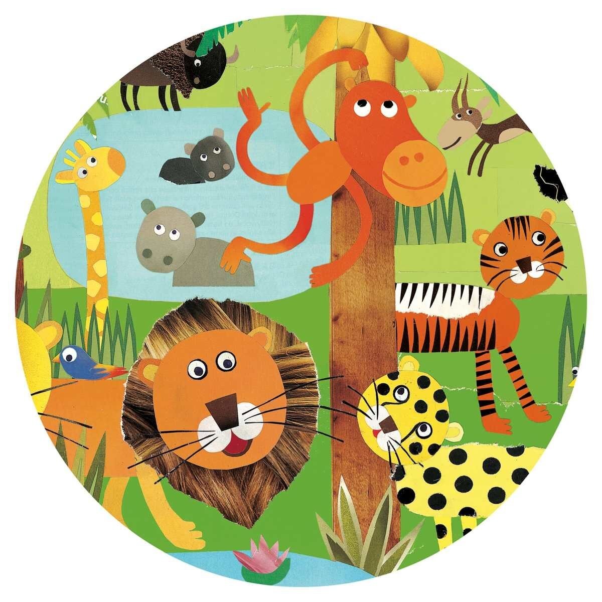 Djeco Wimmelpuzzle: Der Dschungel, 35 Teile