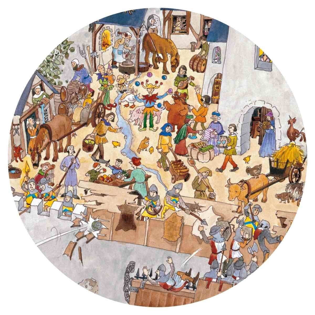 Djeco Wimmelpuzzle: Die Burg, 100 Teile