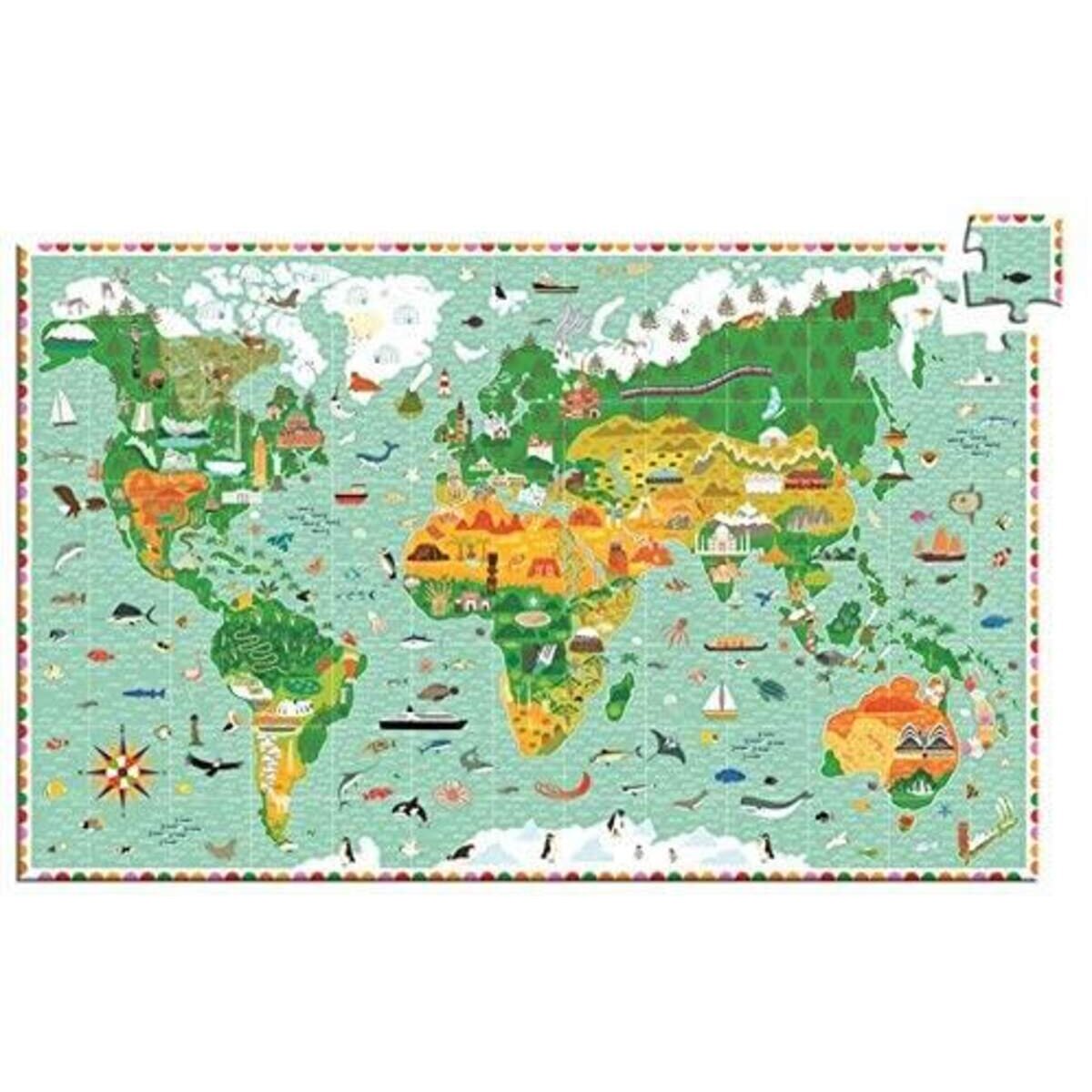 Djeco Wimmelpuzzle: Tiere der Erde 100 Stk. *