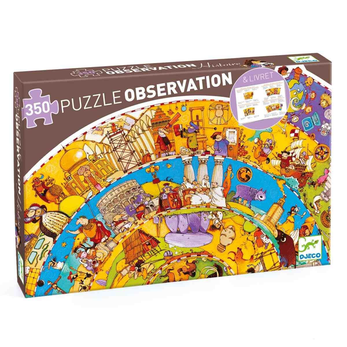 Djeco Wimmelpuzzle: Unsere Geschichte + booklet, 350 Teile