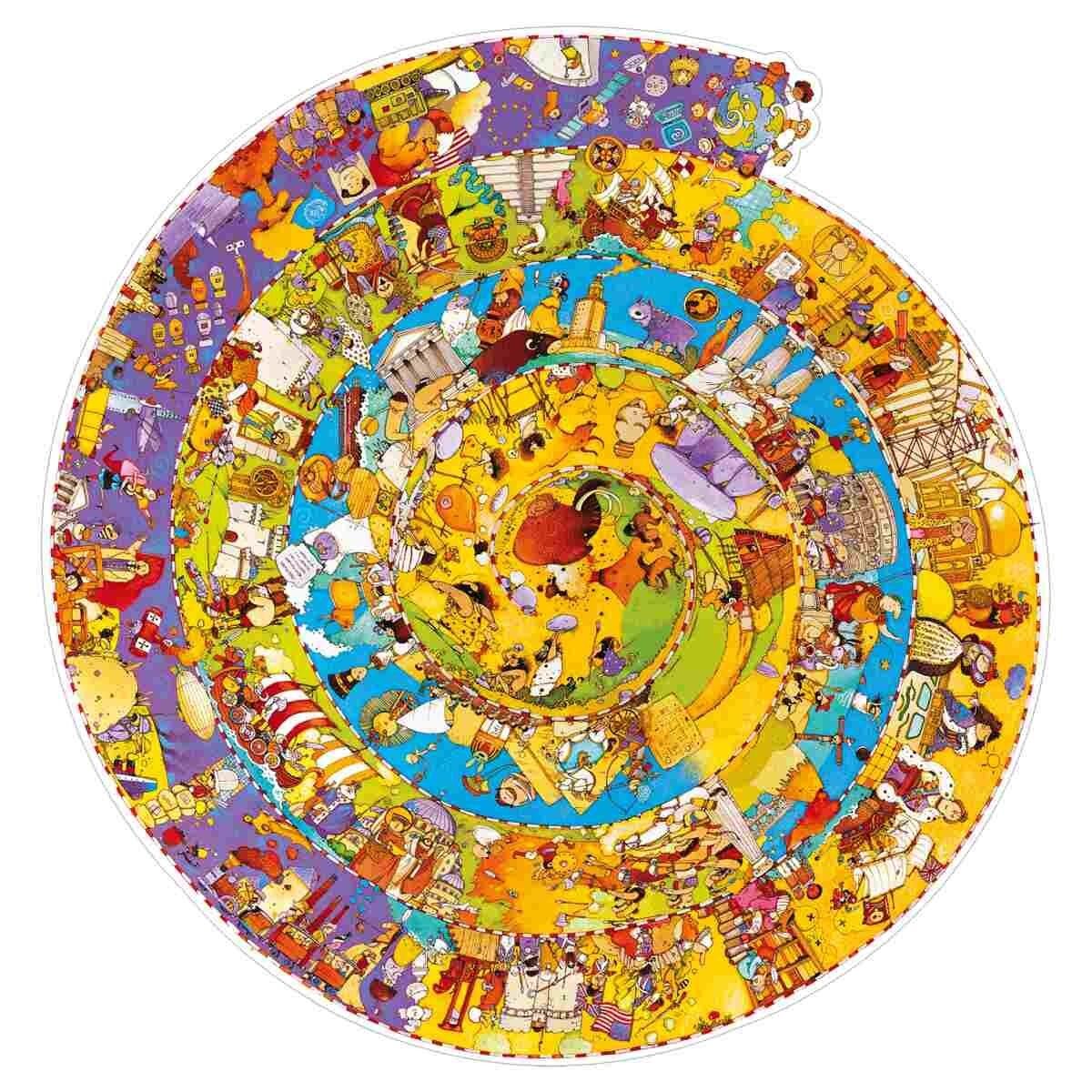 Djeco Wimmelpuzzle: Unsere Geschichte + booklet, 350 Teile