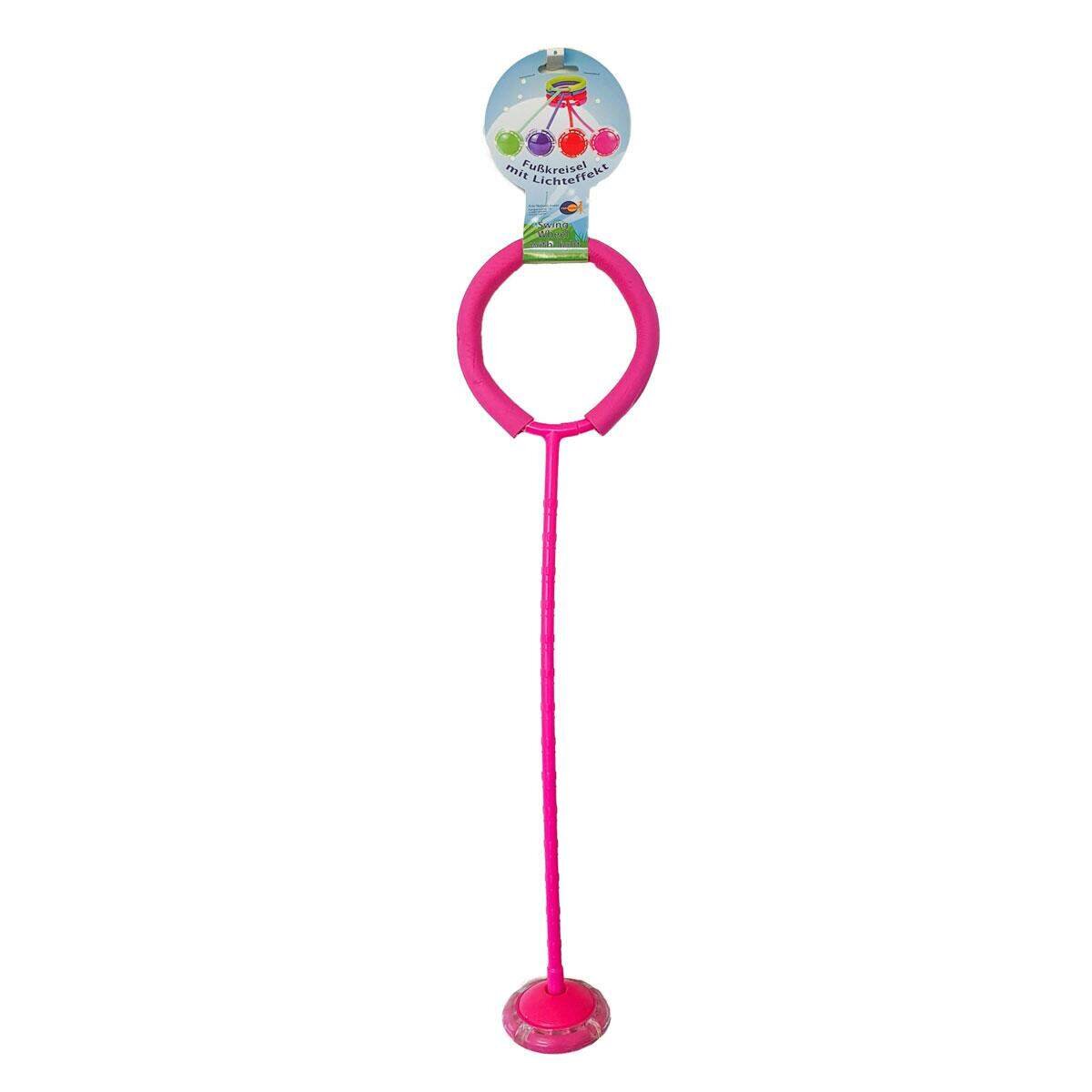 Fun Trading Fußkreisel mit Licht, pink