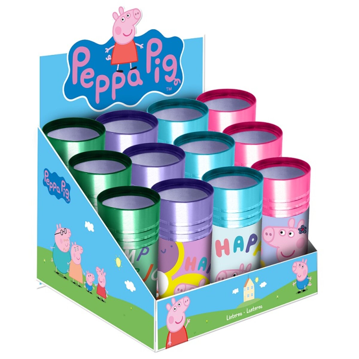 Fun Trading LED Taschenlampe Peppa Pig, 1 Stück, 4-fach sortiert