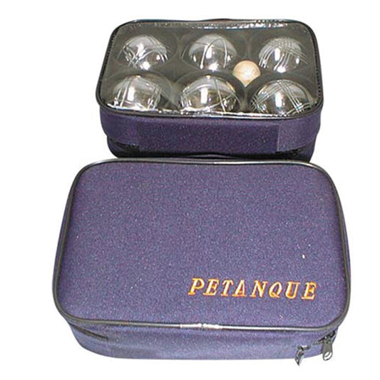 Gebro Boules Spiel in Tasche, 6 Metallkugeln