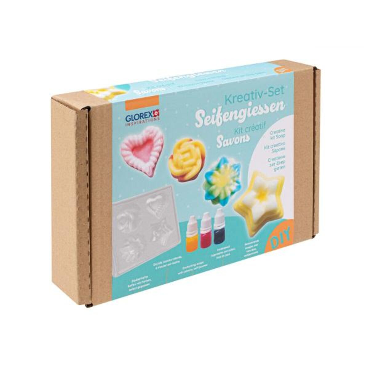 GLOREX Kreativ-Set Seifengiessen Pappkarton