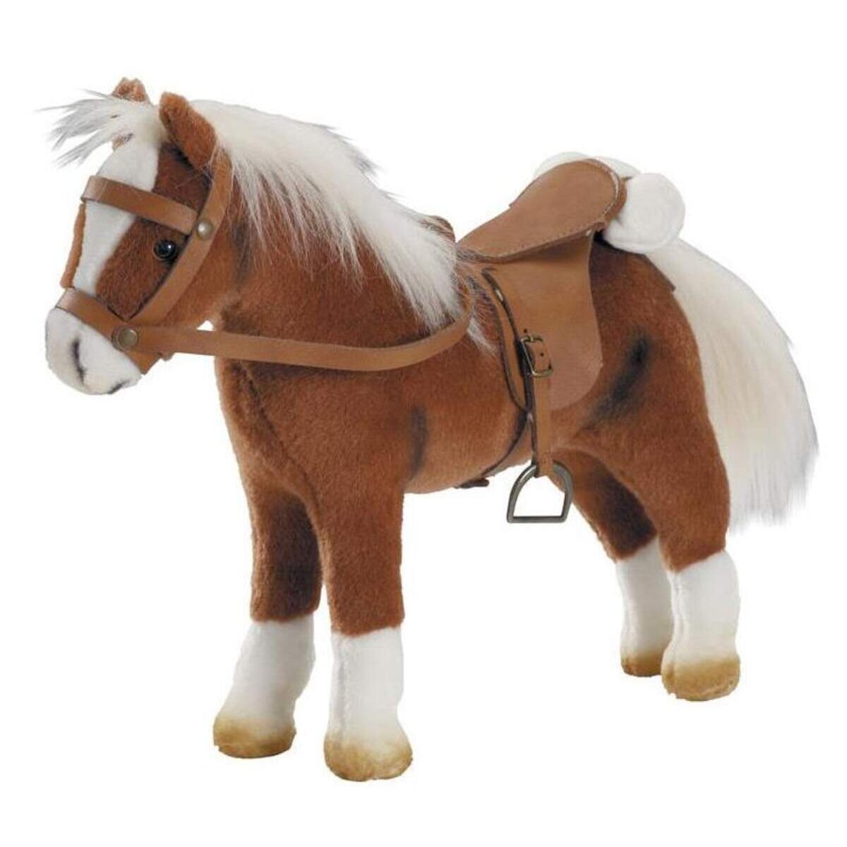 Götz Pferd mit Sattel/Zaumzeug, braun