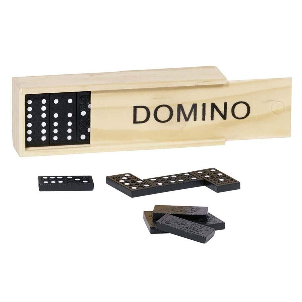 goki Domino, schwarz, 28 Steine
