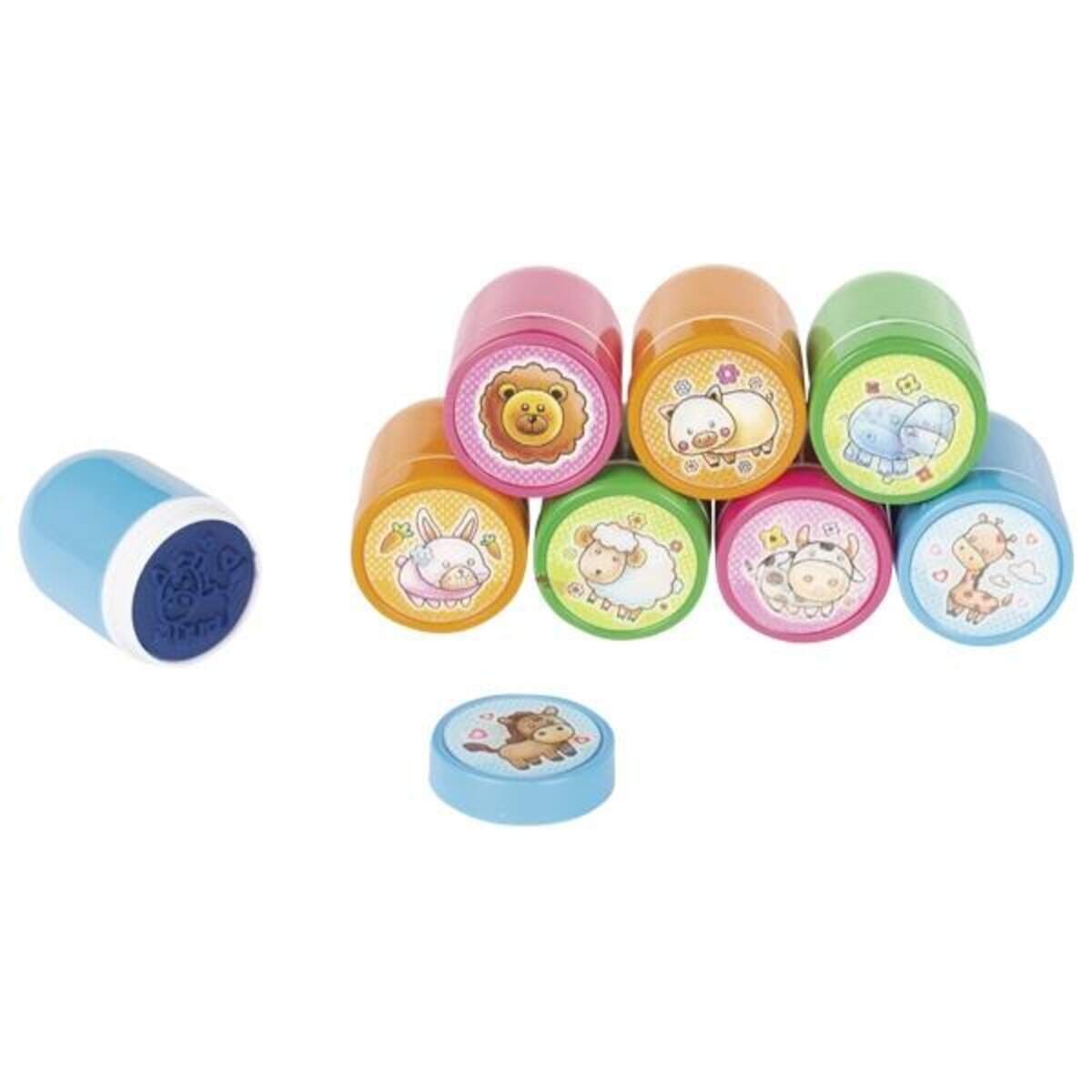 goki Stempelset Tiere, 8 Stück