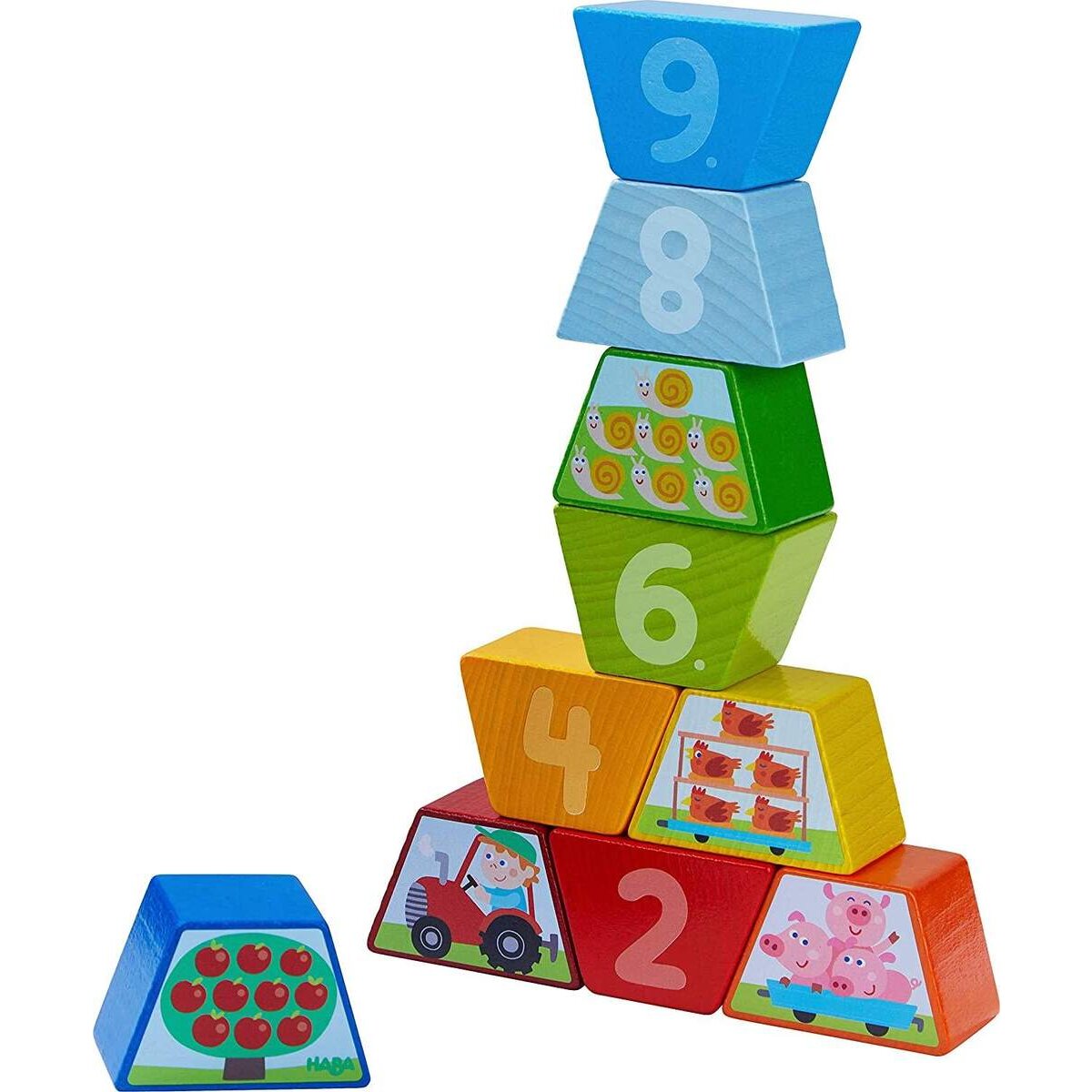 HABA 305158 Legespiel Zahlen-Bauernhof