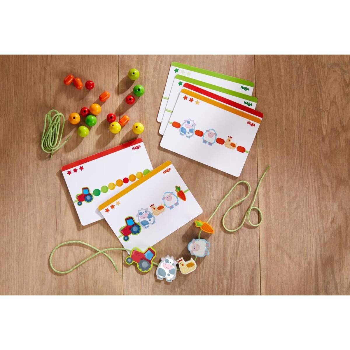 HABA 305780 Fädelspiel Bauernhof-Freunde