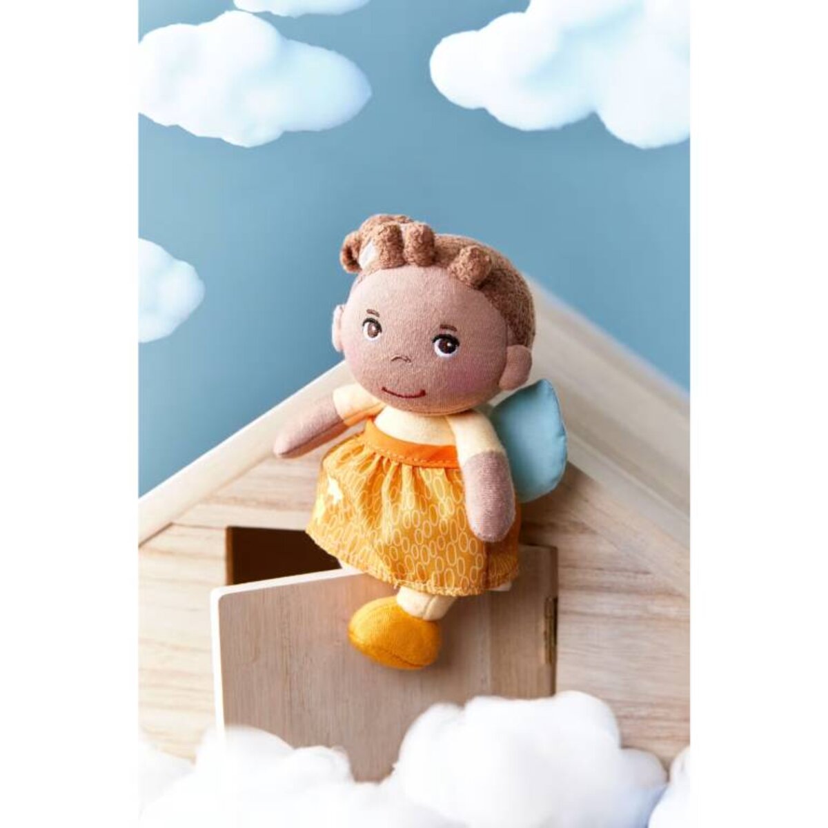 HABA Schutzengelpuppe Holly mit Flügel 15 cm Stoffpuppe