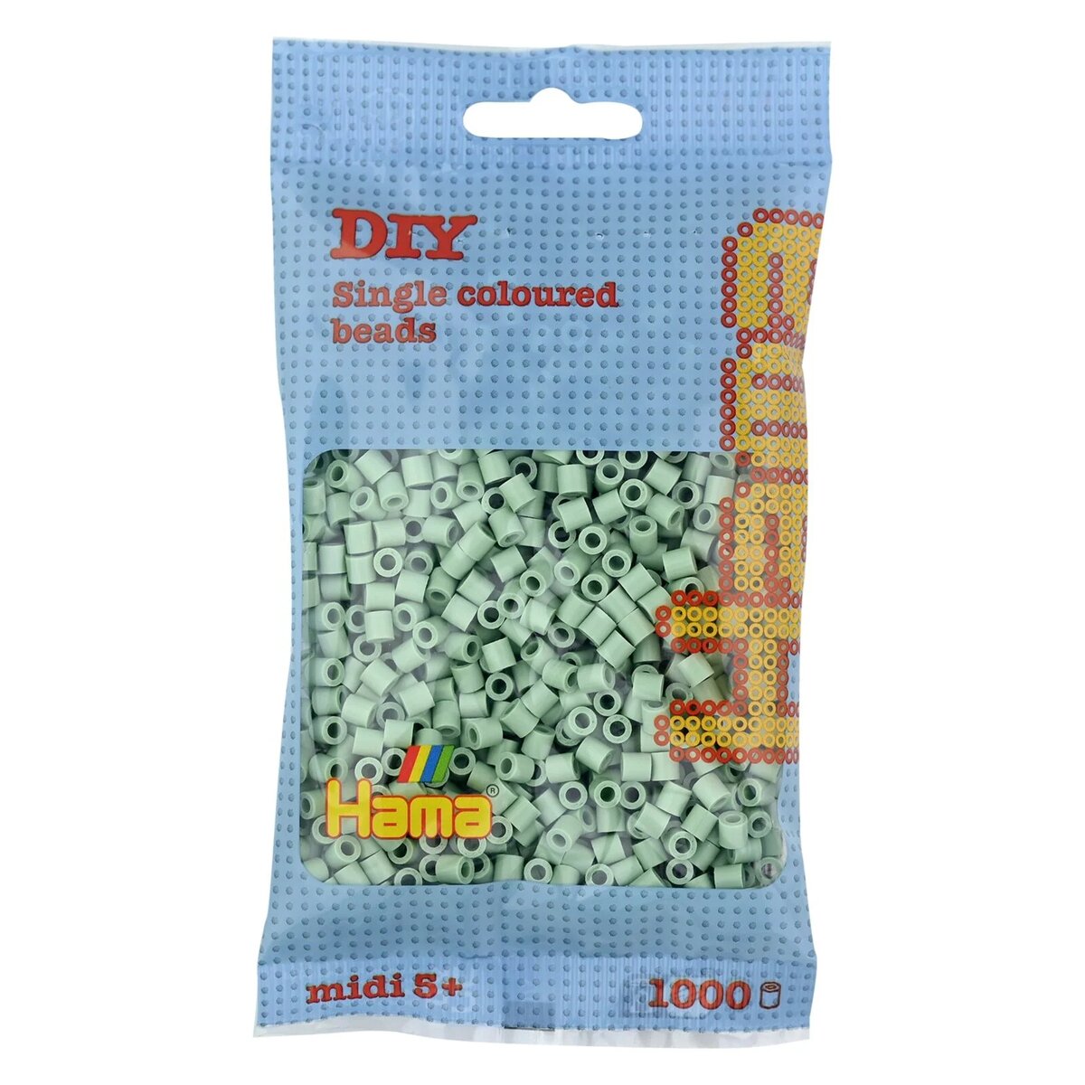 Hama Midi Bügelperlen, Eukalyptus, ca. 1.000 Stück, Ø 5,0 mm