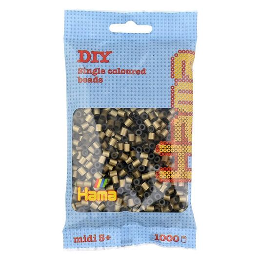 Hama Midi Bügelperlen, Bronze, ca. 1.000 Stück, Ø 5,0 mm