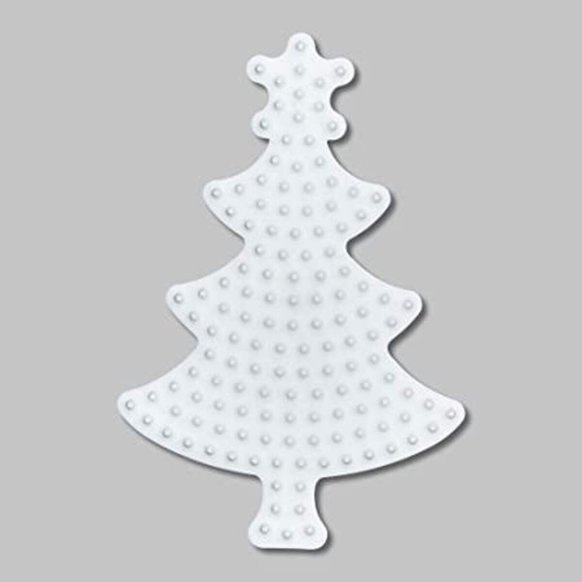 Hama Bügelperlen Stiftplatte Weihnachtsbaum in weiß für Midi Bügelperlen mit Durchmesser 5 mm