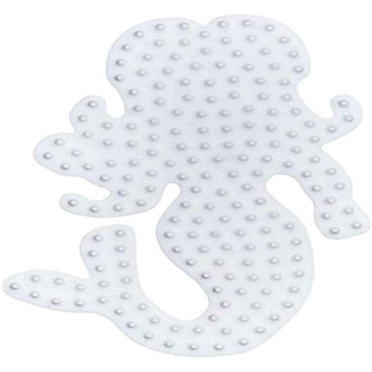 Hama Bügelperlen Stiftplatte Meerjungfrau in weiß für Midi Bügelperlen mit Durchmesser 5 mm