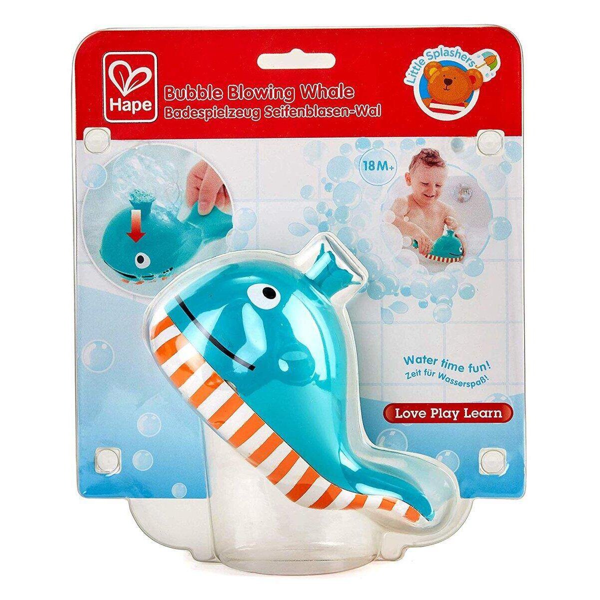 Hape Badespielzeug Seifenblasen-Wal, Mehrfarbig