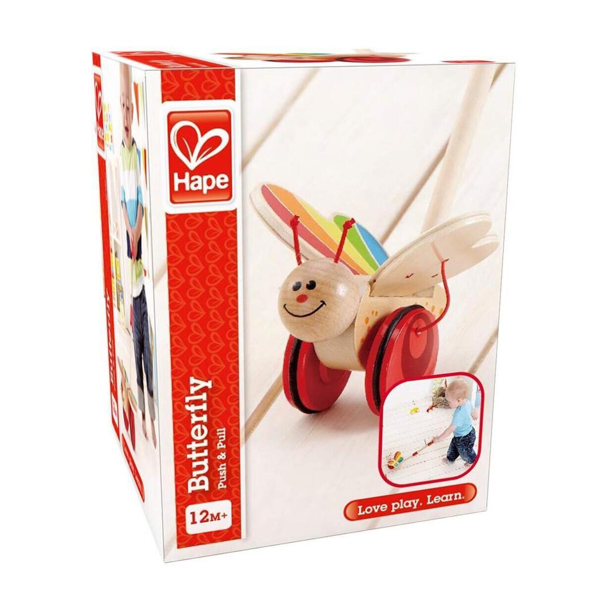 Hape Schiebetier Schmetterling, 56,5 cm