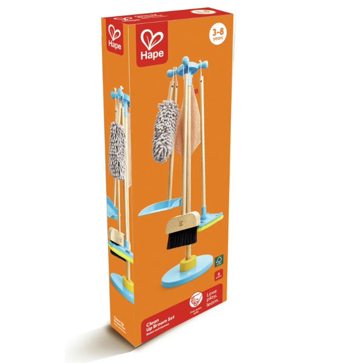 Hape Spielzeug-Putzset mit Ordnungsständer