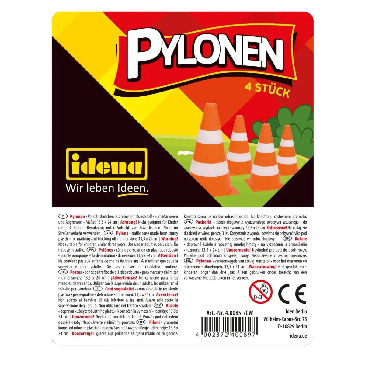 Idena Pylonen EM 2024, 4 Stück