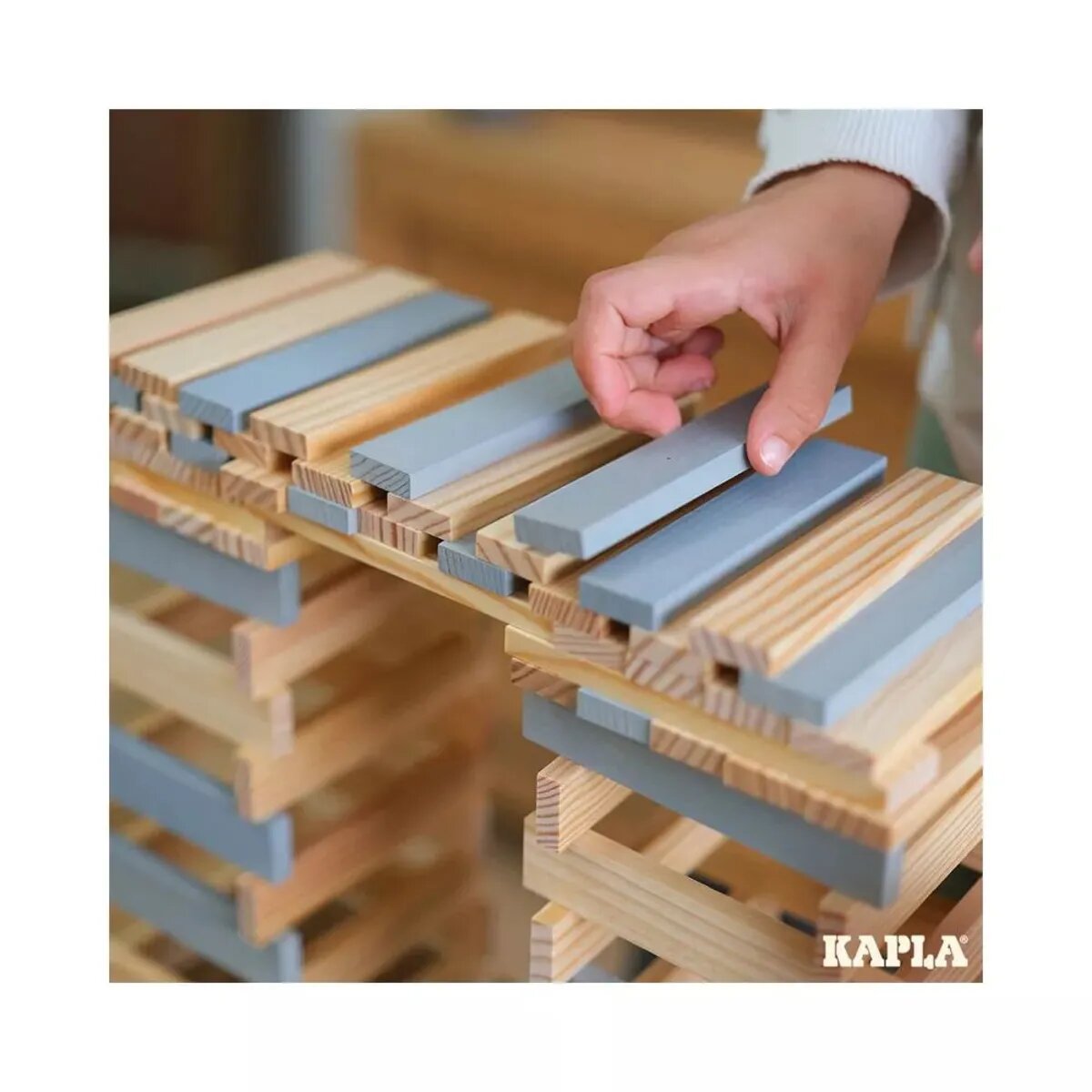 KAPLA® 40er QUADRATE, grau