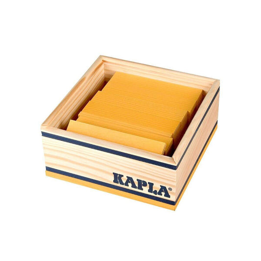KAPLA® Holzplättchen 40-teilig in Box Gelb