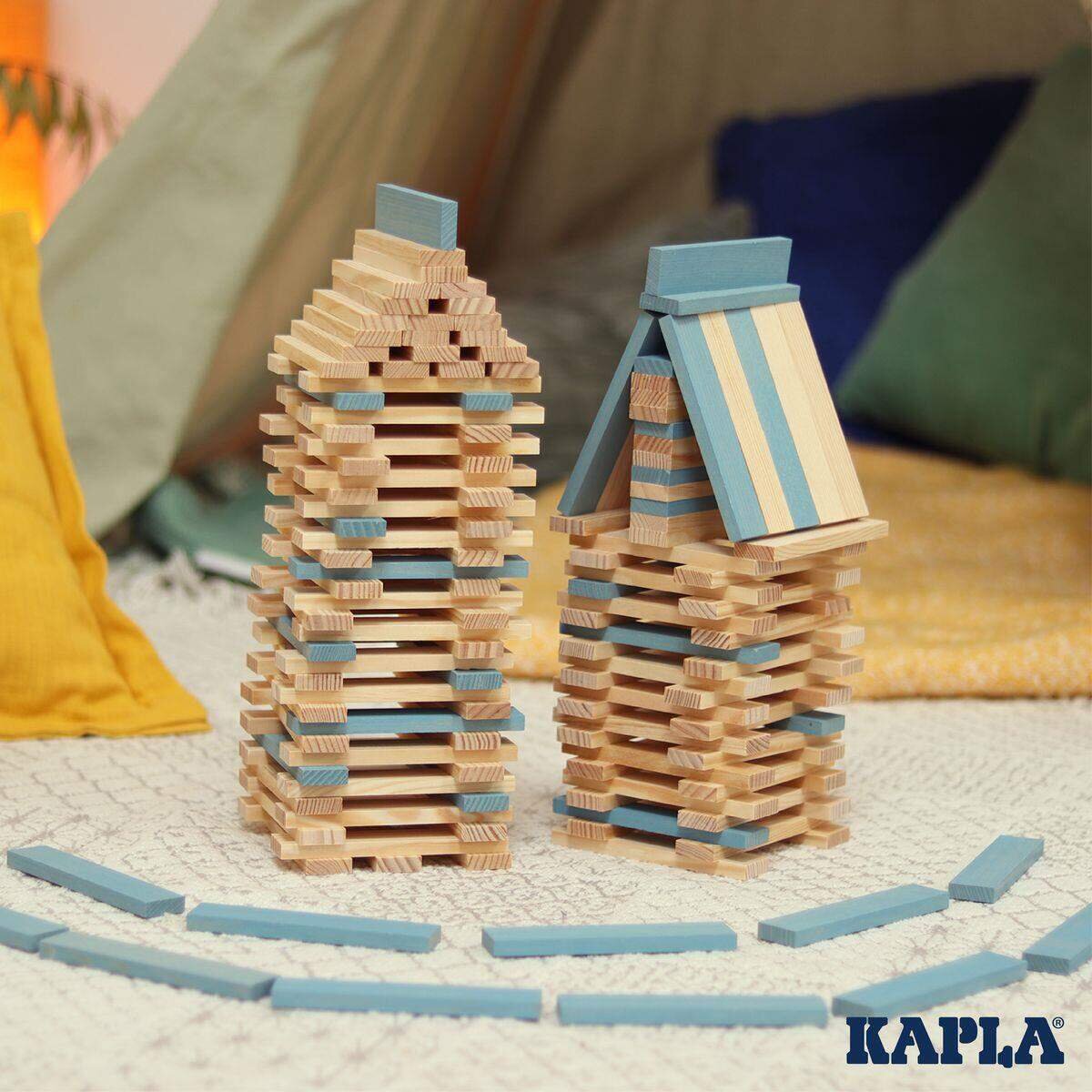 KAPLA® Holzplättchen 40-teilig in Box hellblau