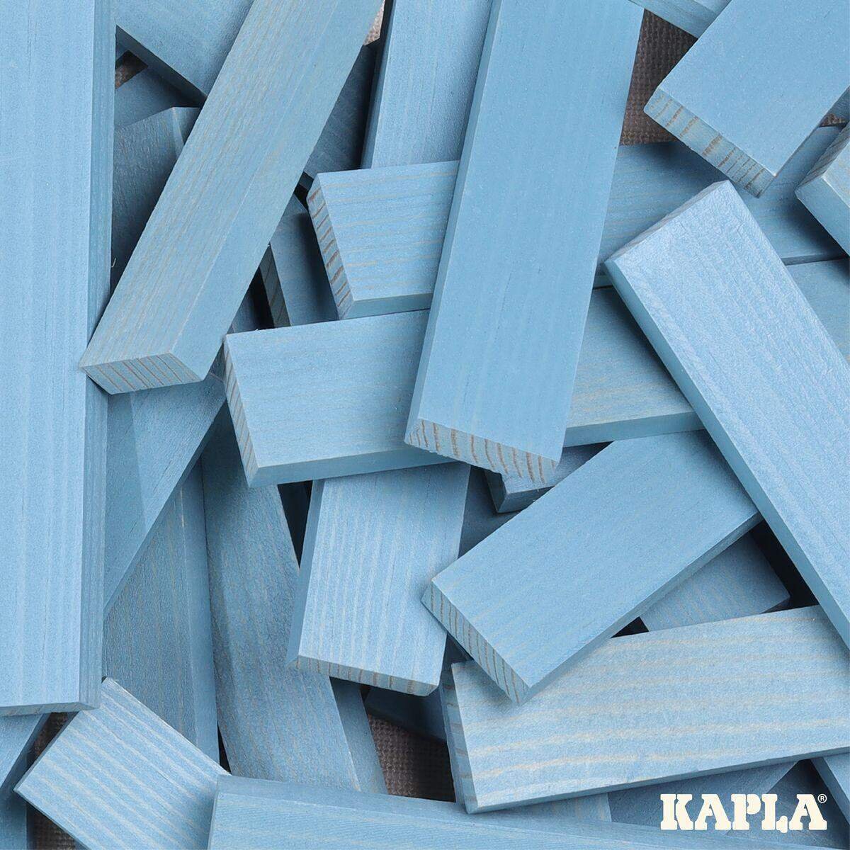 KAPLA® Holzplättchen 40-teilig in Box hellblau