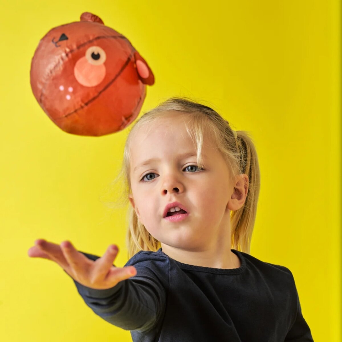 KIKKERLAND traditionelle Lufballons aus Papier 15 cm, 1 Stück, 3-fach sortiert