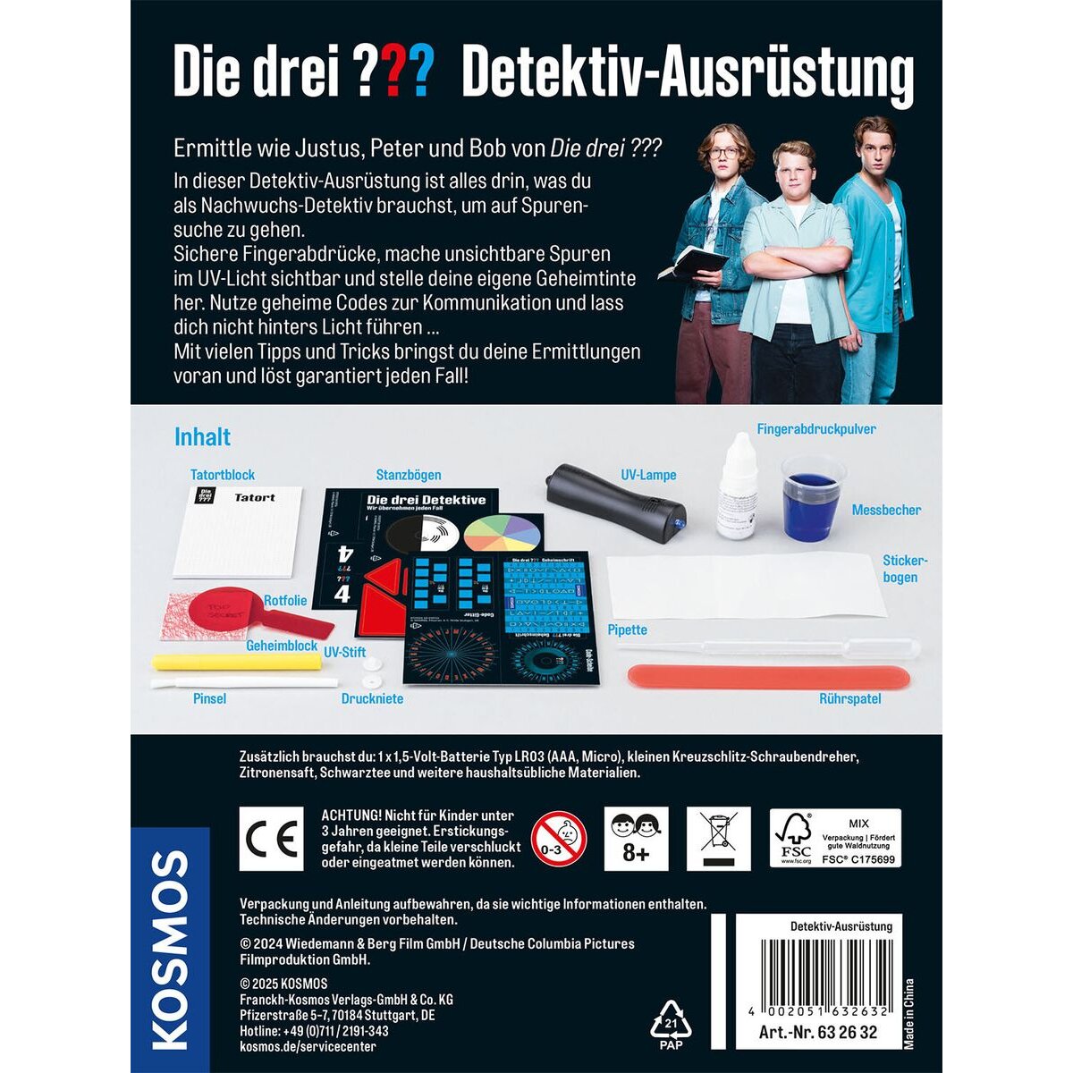 KOSMOS Die drei ??? und der Karpatenhund: Detektiv-Ausrüstung