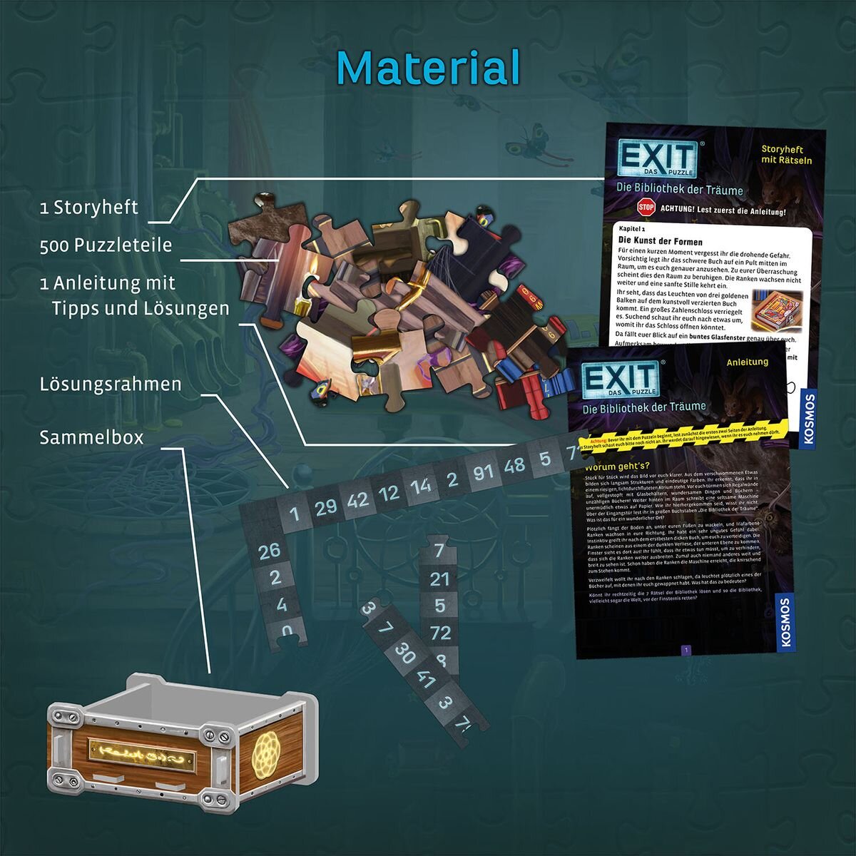 KOSMOS EXIT® Das Puzzle Die Bibliothek der Träume