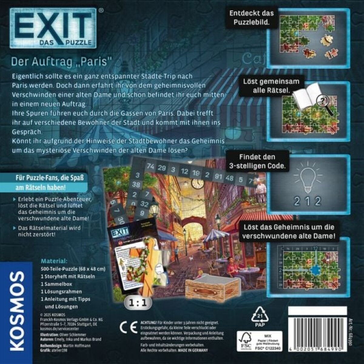 KOSMOS EXIT® Puzzle Der Auftrag Paris