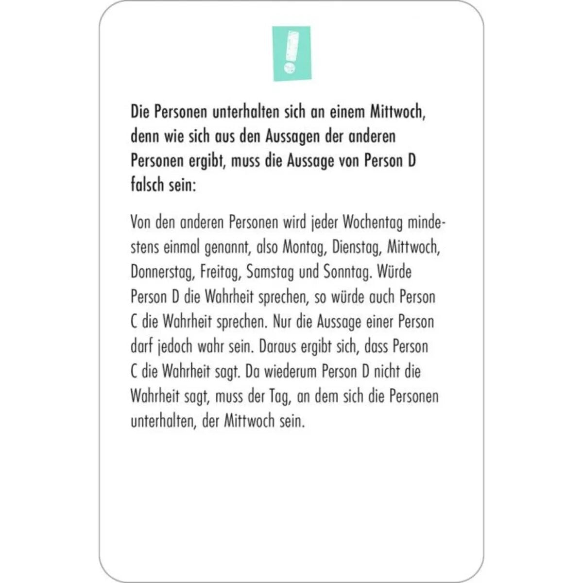moses. Quiz-Box Denksport-Mix