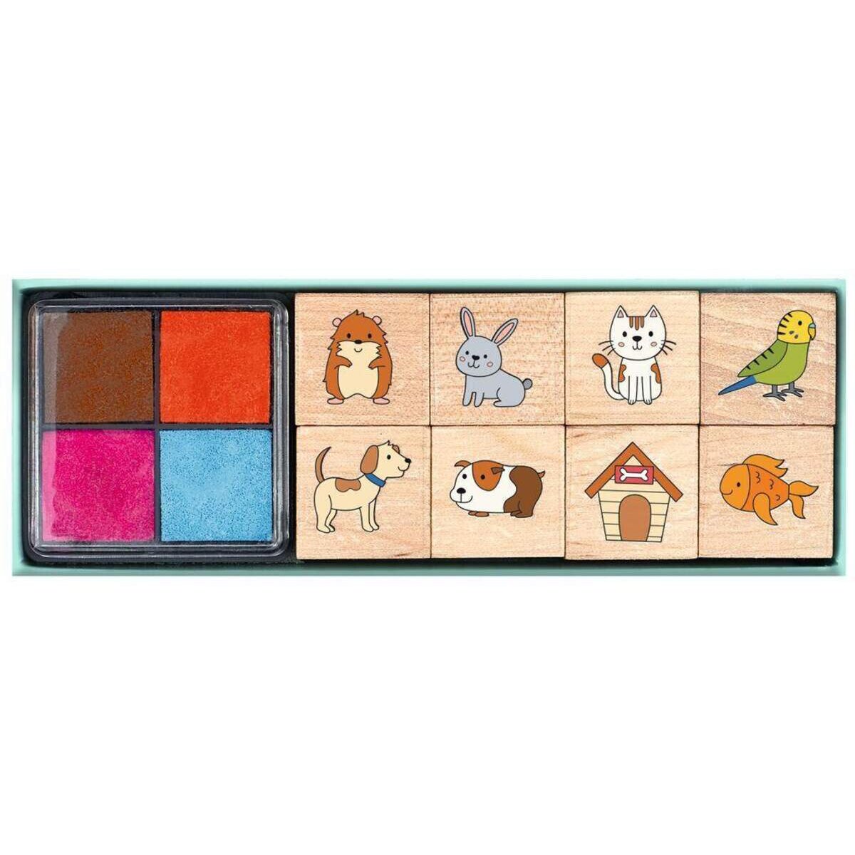 moses. Stempelset Haustiere