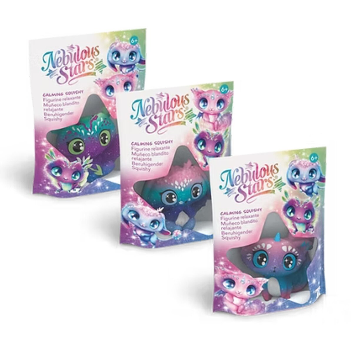 Nebulous Stars Beruhigender Squishy Sammelfigur, 1 Stück, 3-fach sortiert