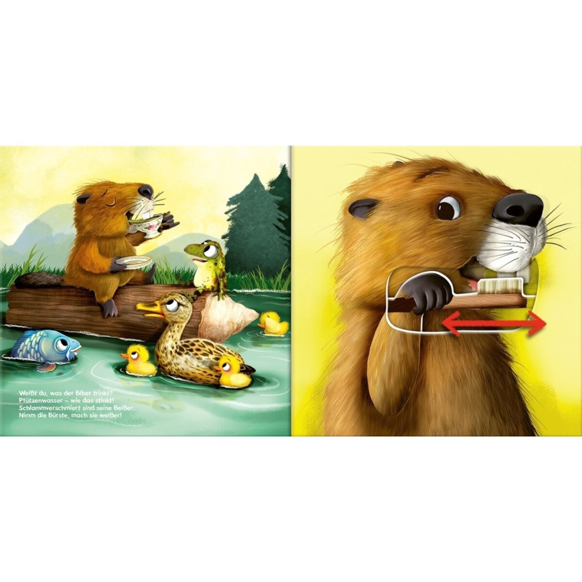 Oetinger Putz die Zähne blitzeblank!