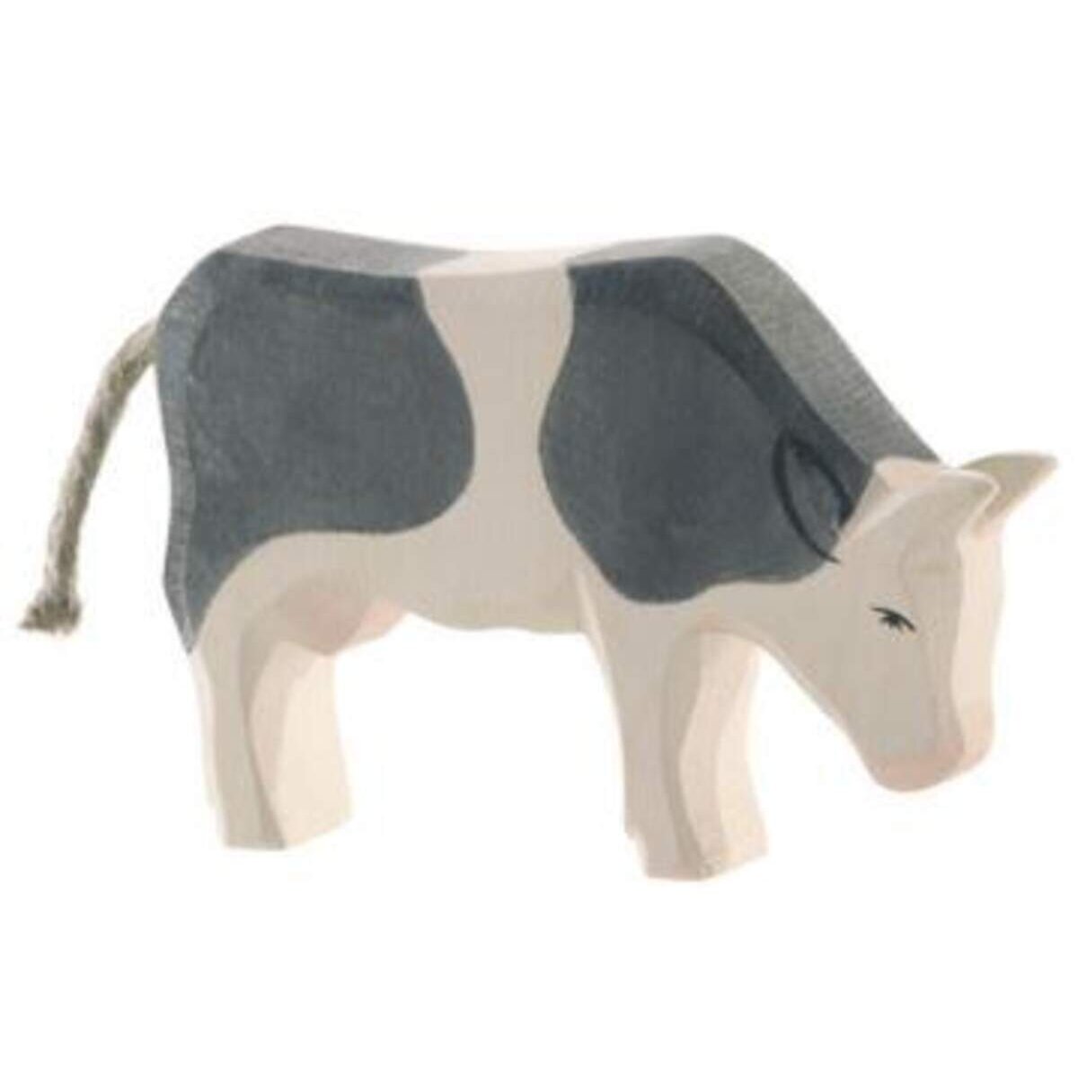 Ostheimer Kuh fressend, schwarz