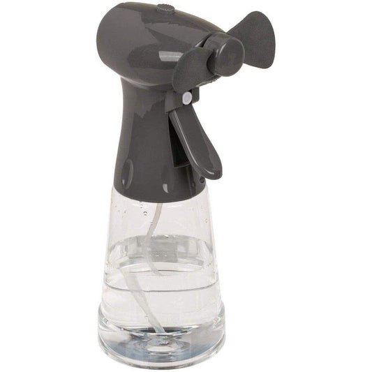 Out of the blue Ventilator mit Sprühflasche, ca. 22 cm, batteriebetrieben, 1 Stück, sortiert